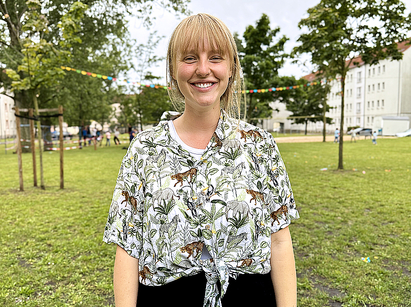 Vanessa Tzschirntsch ist Seniorenbetreuerin bei den Sempers in Merseburg-Süd. 