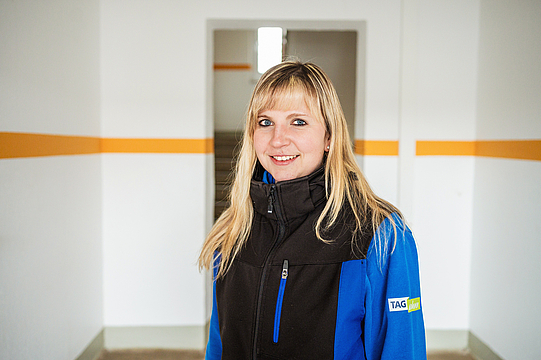 Ausgefragt Nadine Mayer: Unsere Hausmeisterin aus Riesa im Kurzinterview.
