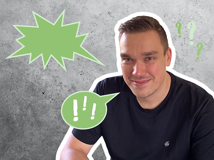 Unser Kundenbetreuer Jan-Marcus Mehner beantwortet im Ausgefragt-Interview persönliche Fragen.