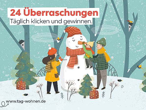 Jetzt beim Adventskalendergewinnspiel der TAG Wohnen mitmachen!