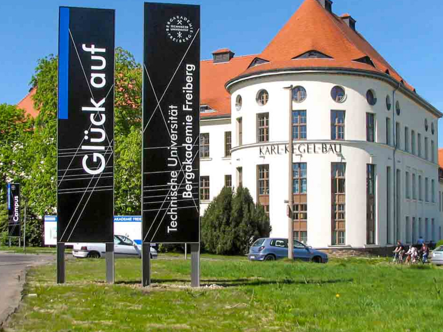 Campus der Technischen Universität Bergakademie Freiberg.