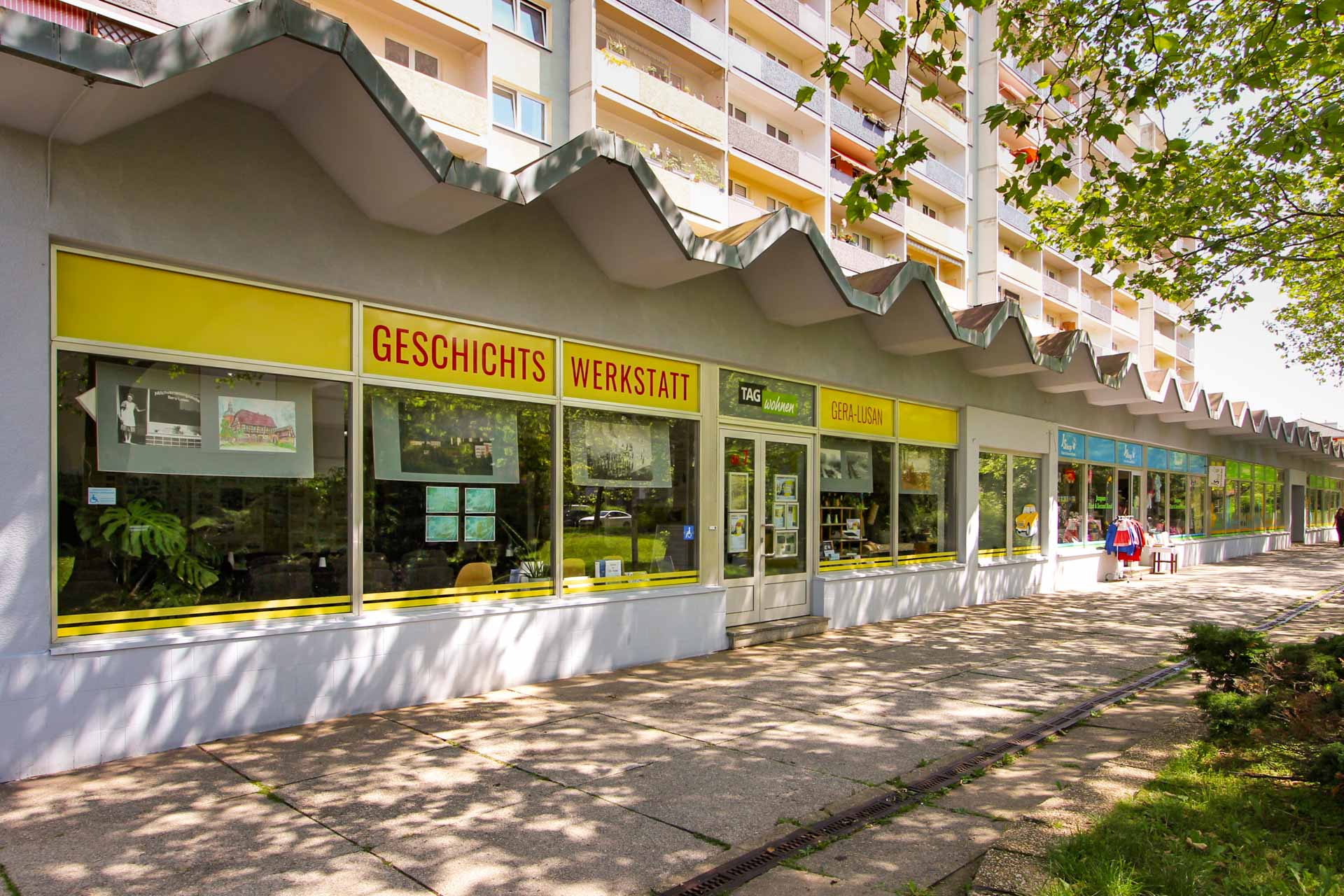 In der Geschichtswerkstatt in Gera-Lusan kann man in Erinnerungen schwelgen und über Lusans Zukunft diskutieren. Foto: TAG Wohnen